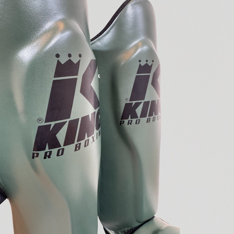 KingPro KPB-SG4 Shinguards  - Olive Green