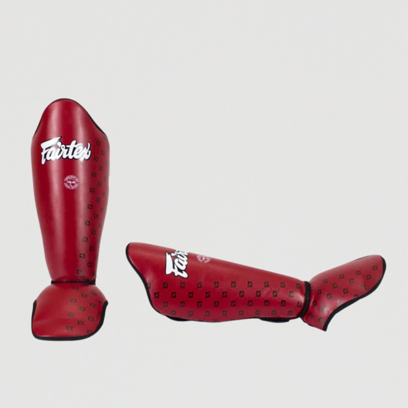 Fairtex SP5 Shin Guards – Red