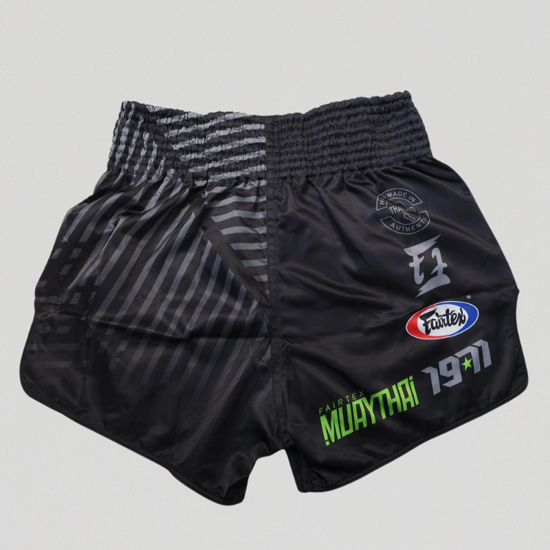 Fairtex BS1924 RACER Black  Muay Thai Shorts