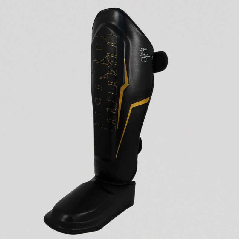 KingPro THOR Shinguards- Black & Gold