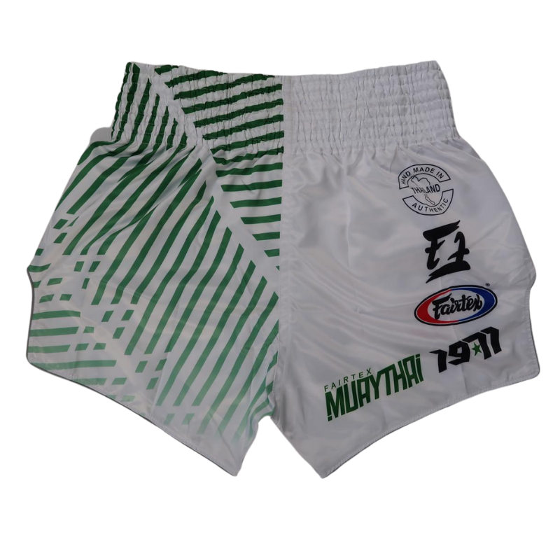 FAIRTEX BS1923 MUAY THAI SHORTS - RACER WHITE