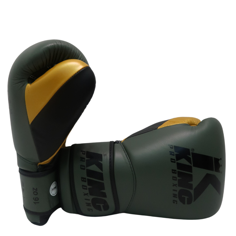 KINGPRO STAR6 BOXING GLOVES - KHAKI GREEN